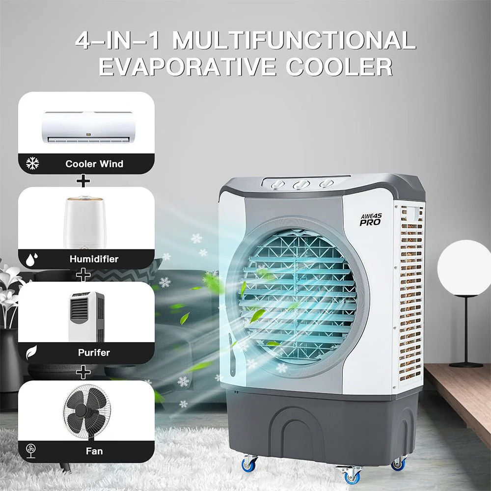 4-In-1 Portable Indoor Outdoor Evaporative Air Cooling Fan, 9740 CFM (91025436) - Image 4