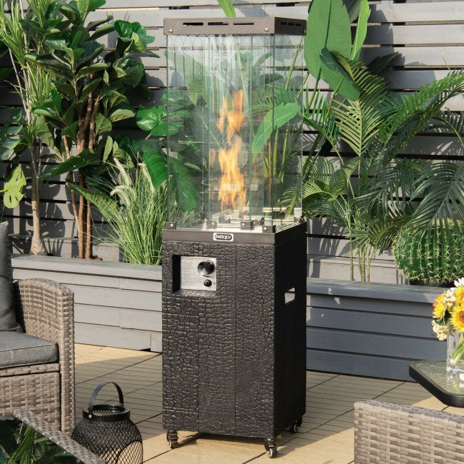 41,000 BTU Outdoor Propane Gas Patio Heater W/ Lockable Wheels (98052550) - Image 10