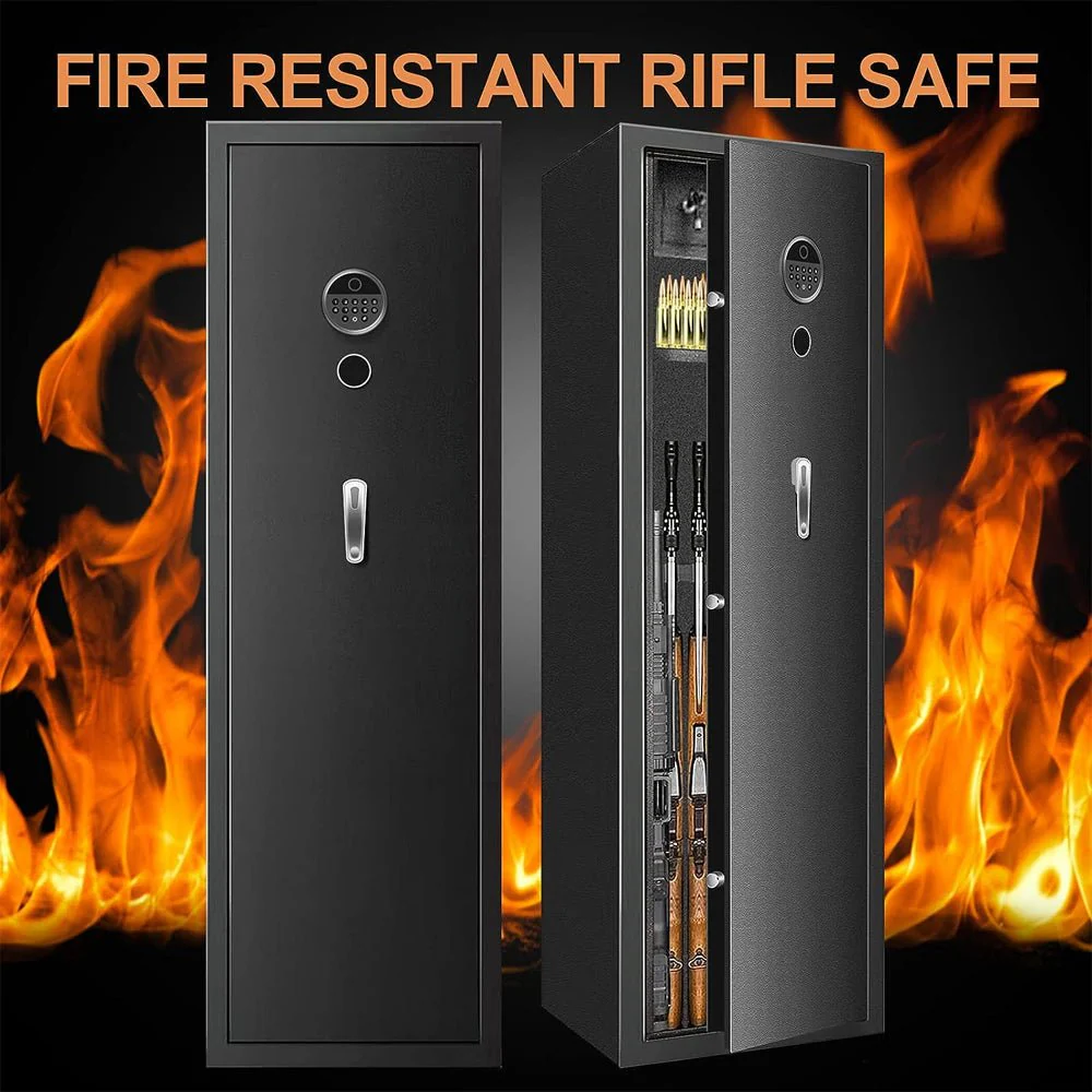 Heavy-Duty 57″ Anti‑Theft Fireproof Biometric Gun Safe - Image 10