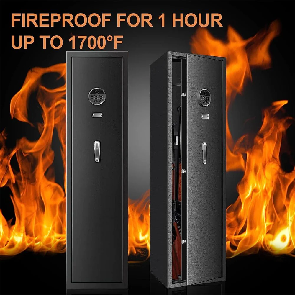 Heavy-Duty 57″ Anti‑Theft Fireproof Biometric Gun Safe - Image 3