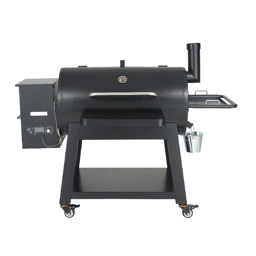 62" Heavy Duty Portable Wood Pellet BBQ Grill With Cart (SAK91308) - Image 5