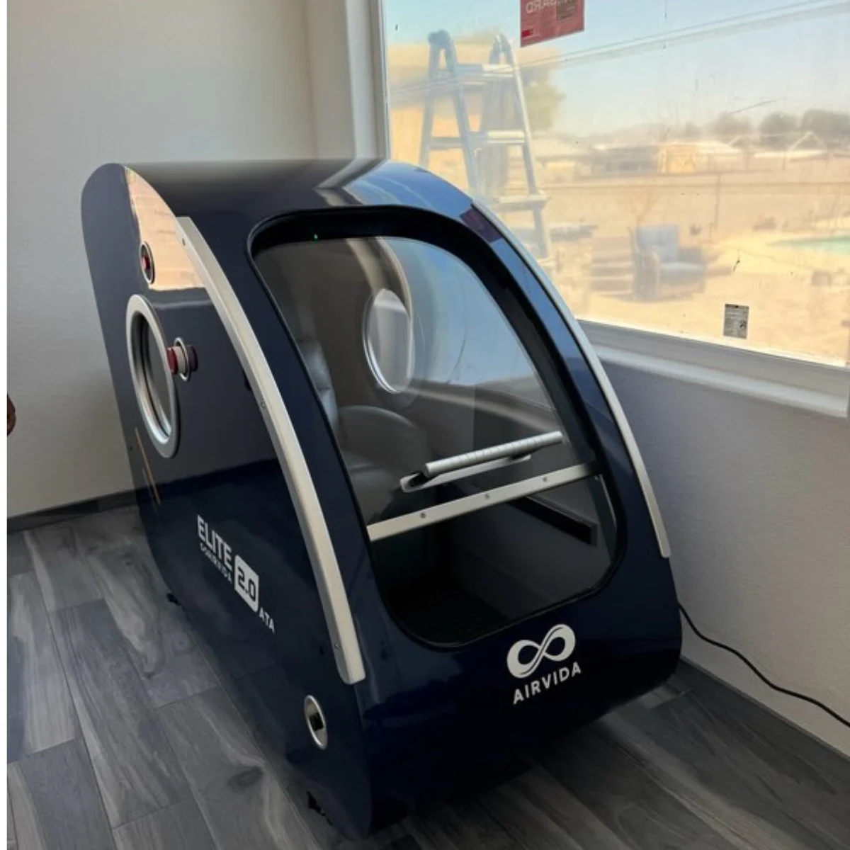 Airvida Elite 1.3–2.0 ATA Hard Shell Sitting Hyperbaric Chamber — Stainless Steel Wellness System - Image 21