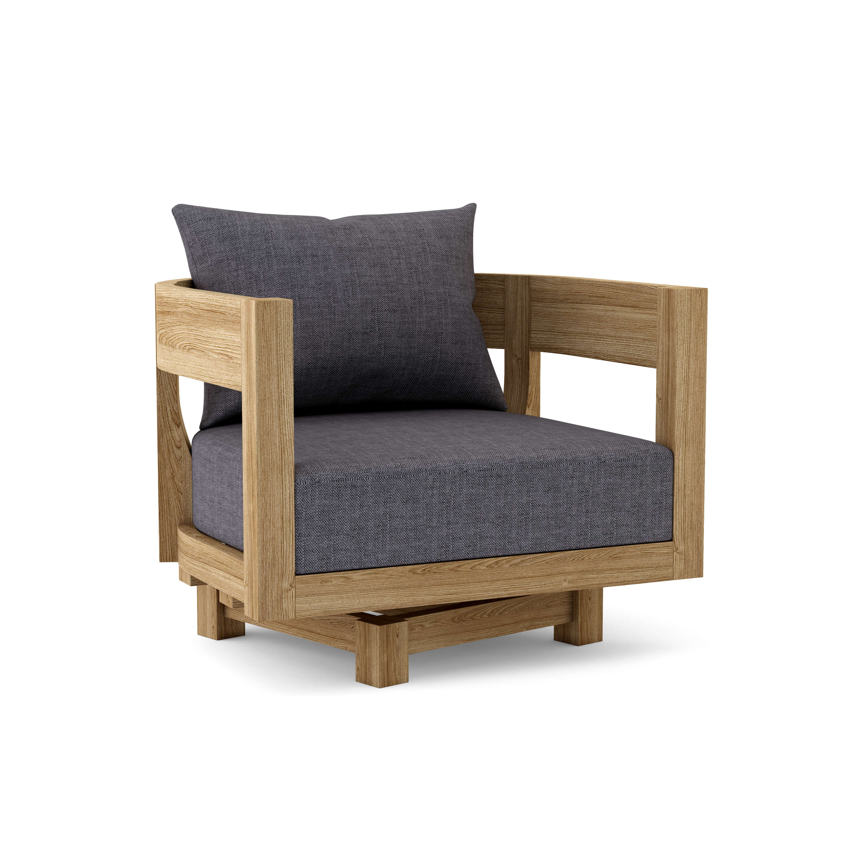 Anderson Coronado Deep Seating Swivel Armchair – Solid Teak with 360° Rotation (DS-308) - Image 3
