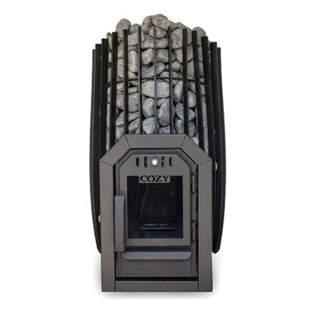 Cozy Heat SW Thru-Wall Wood Burning Sauna Stove with Sauna Stones [COZY SW-TW] - Image 3