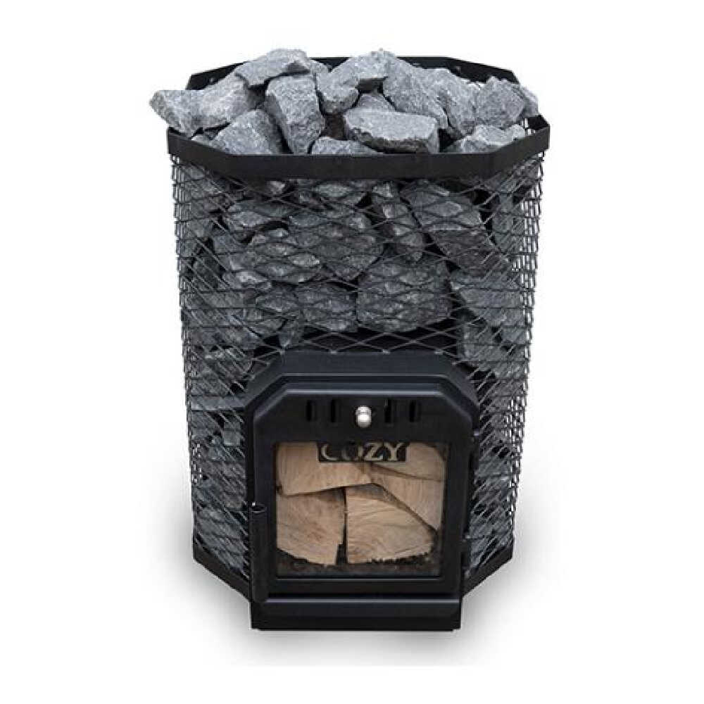 Cozy Heat Wood‑Burning Floor Mount Sauna Stove with Chimney Kit & Sauna Stones – Stainless Steel, 12KW / 18KW - Image 10