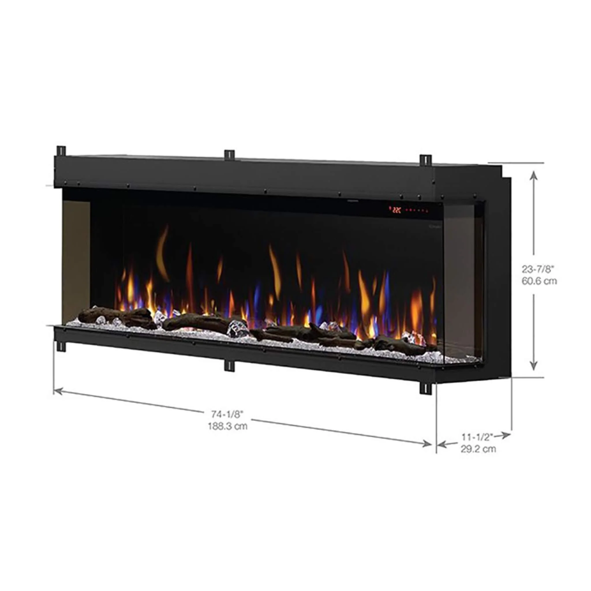 Dimplex IgniteXL Bold 74" Deep Built-In Linear Electric Fireplace [XLF7417-XD] (SAK78959) - Image 8