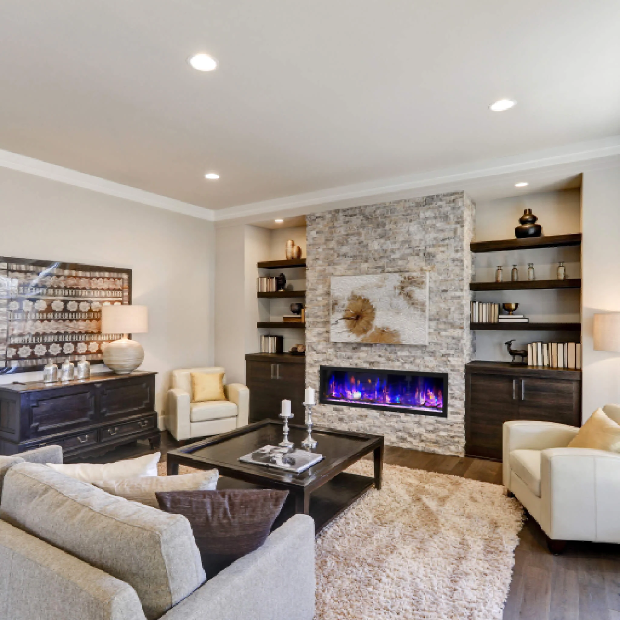 Dynasty Cascade 64" Smart Linear Electric Fireplace [DY-BTX64] - Image 9