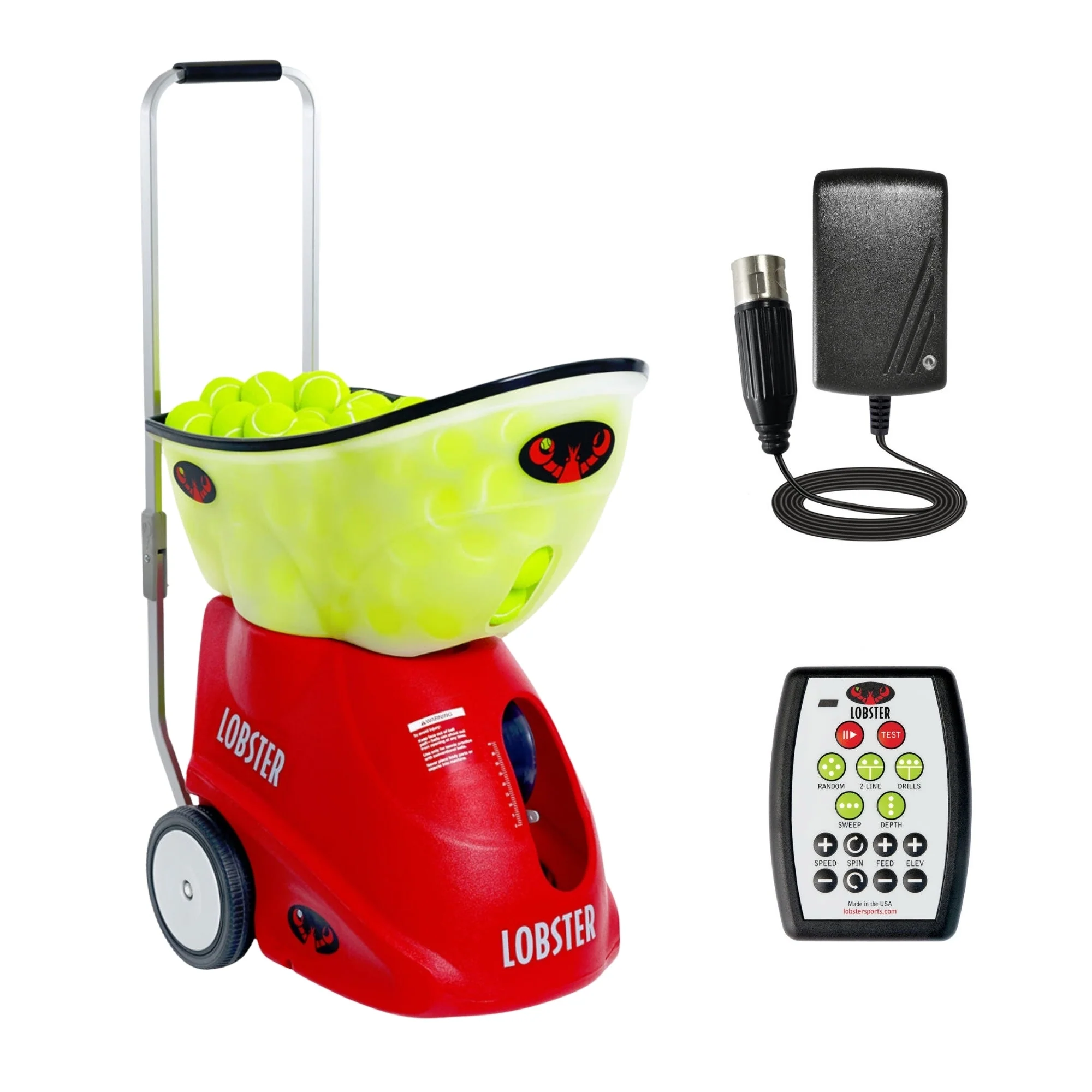 Lobster Sports Elite Grand Four Tennis Ball Machine – Digital Training Partner with 6 Drills - Image 2