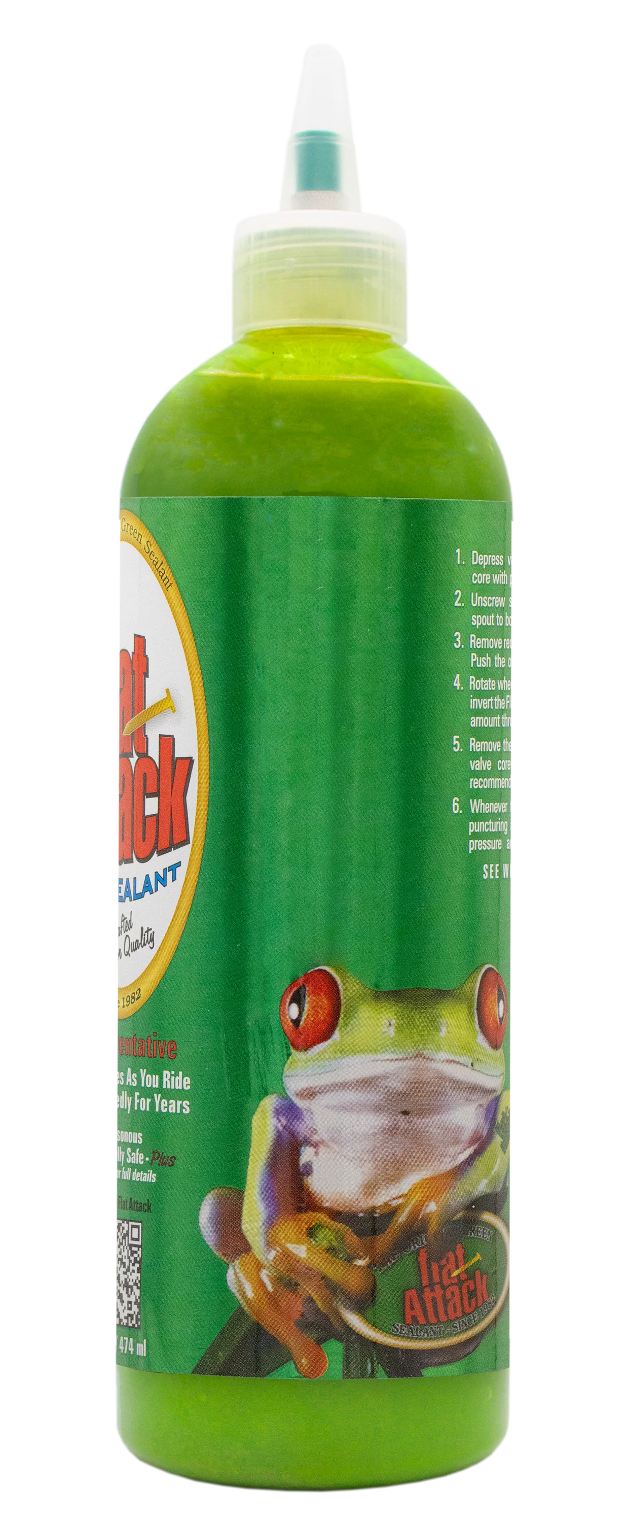 Flat Attack Bicycle Tire Sealant 16oz Bottle - Image 2