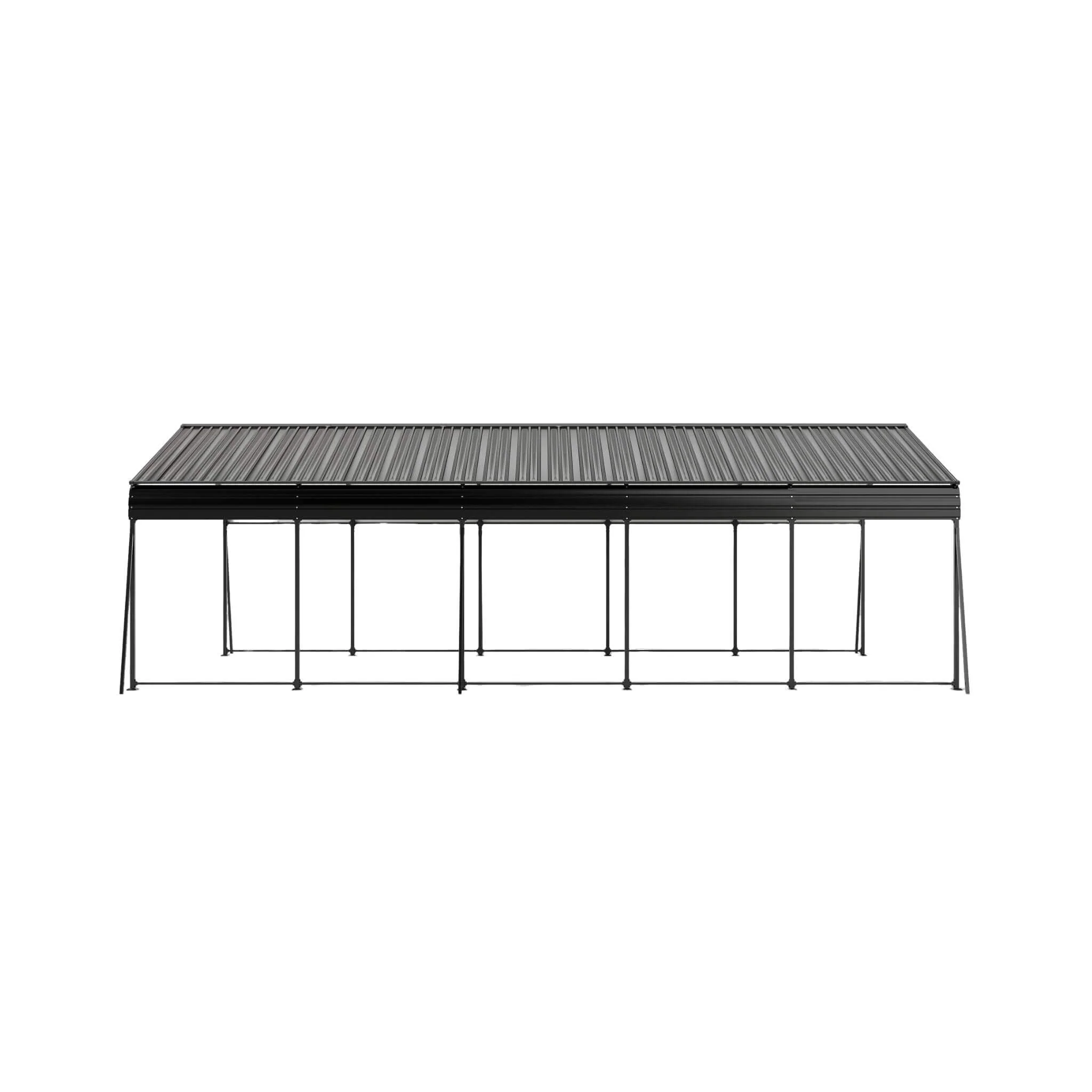 [13X26FT] Heavy-Duty Weather-Resistant Outdoor Carport With Protective Film (SAK82451) - Image 17
