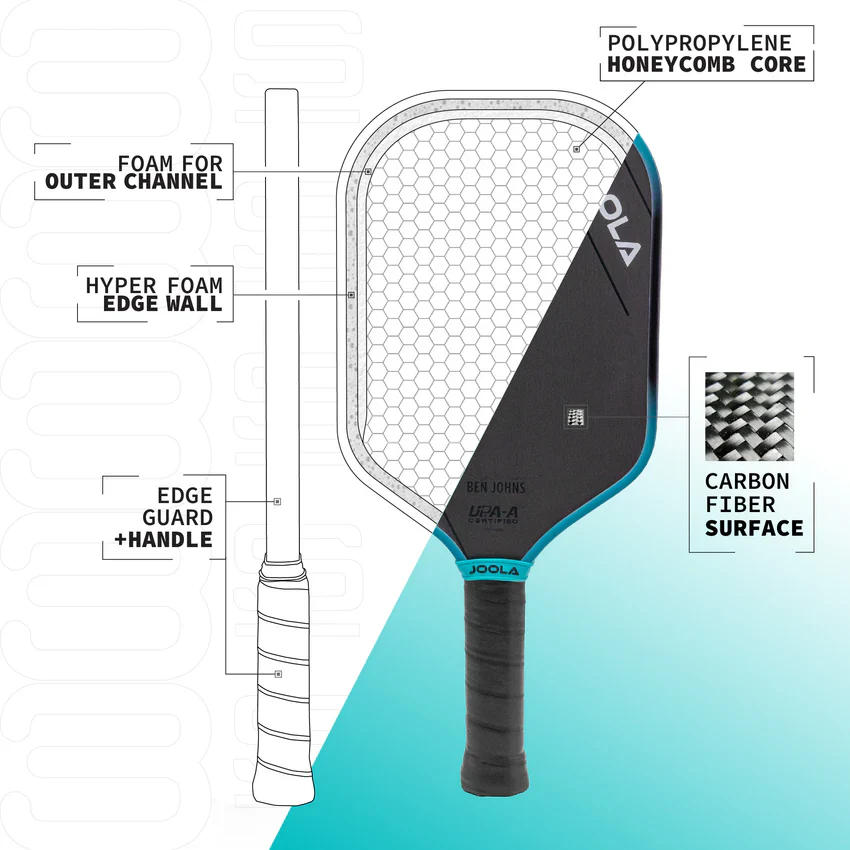 JOOLA Ben Johns Perseus 3S 16mm Pickleball Paddle - Image 5