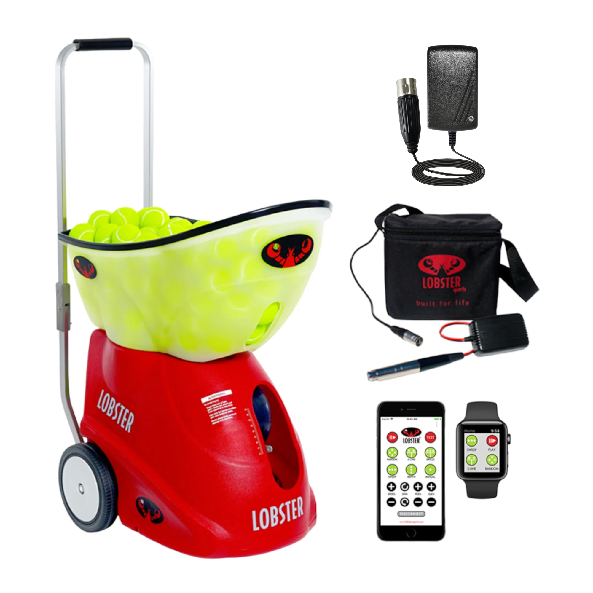 Lobster Sports Elite Grand Five – Digital Programmable Tennis Ball Machine - Image 9