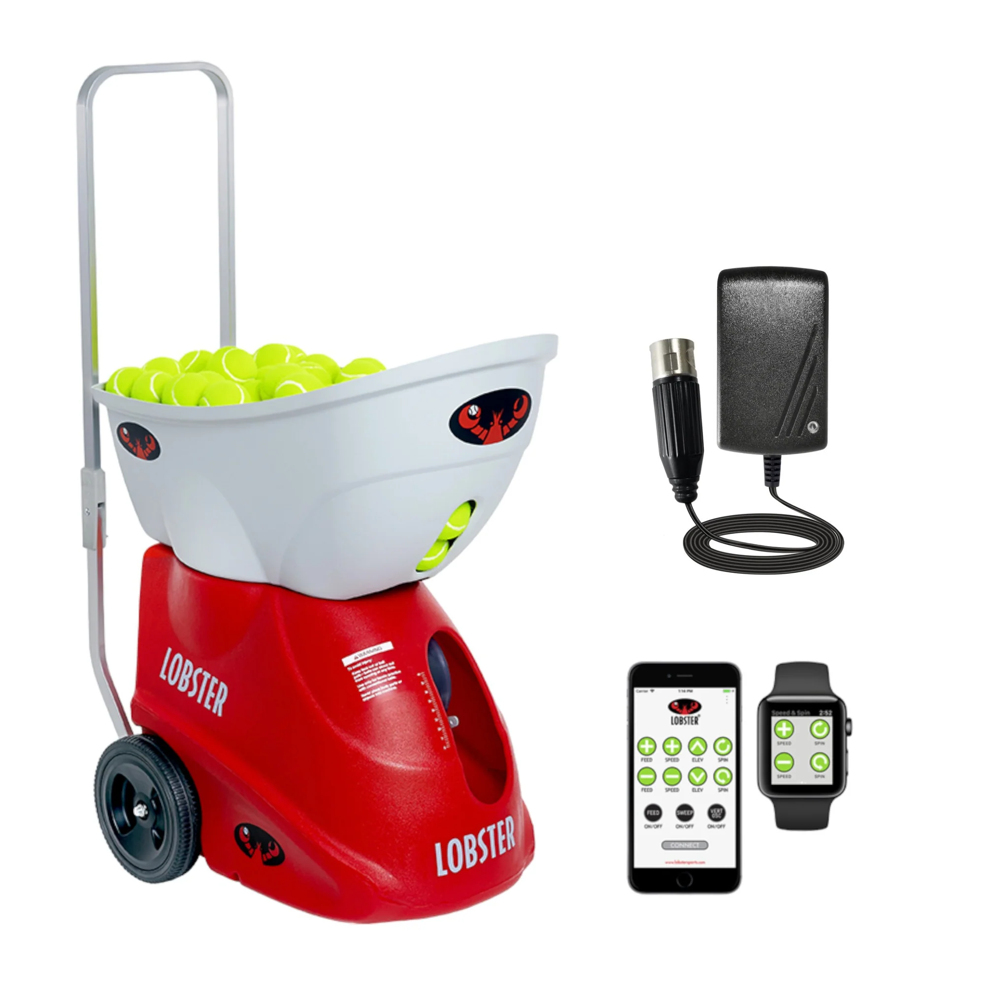 Lobster Sports Elite Three Tennis Ball Machine – Triple Oscillation & 2-Line Drills - Image 9