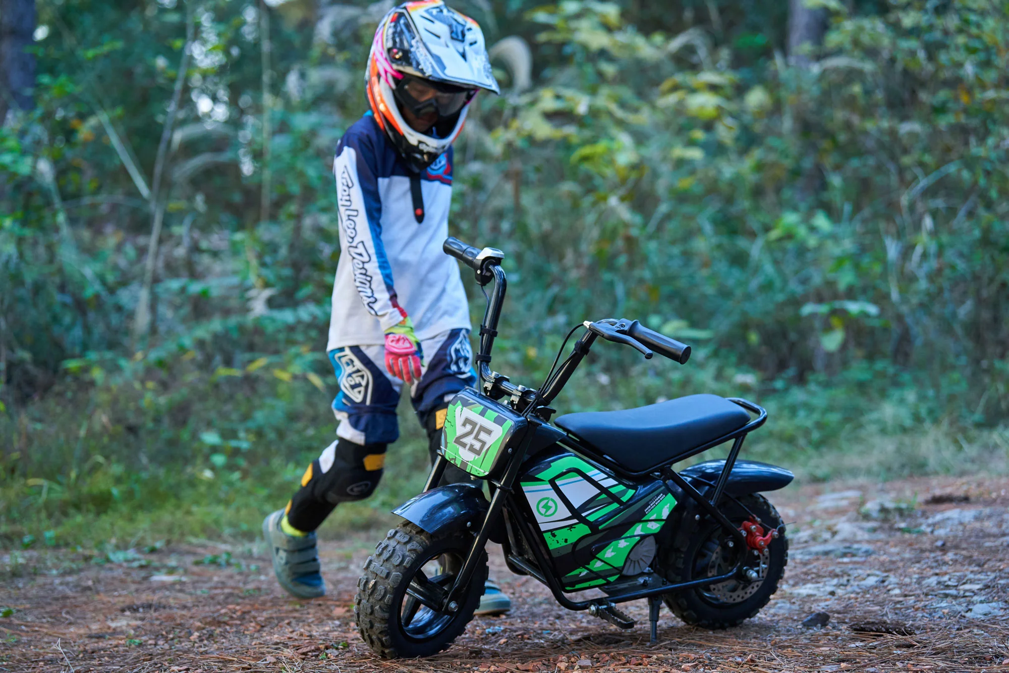 MotoTec 24v 250w Electric Mini Bike Black – Safe, Durable Fun for Kids 6+ - Image 14