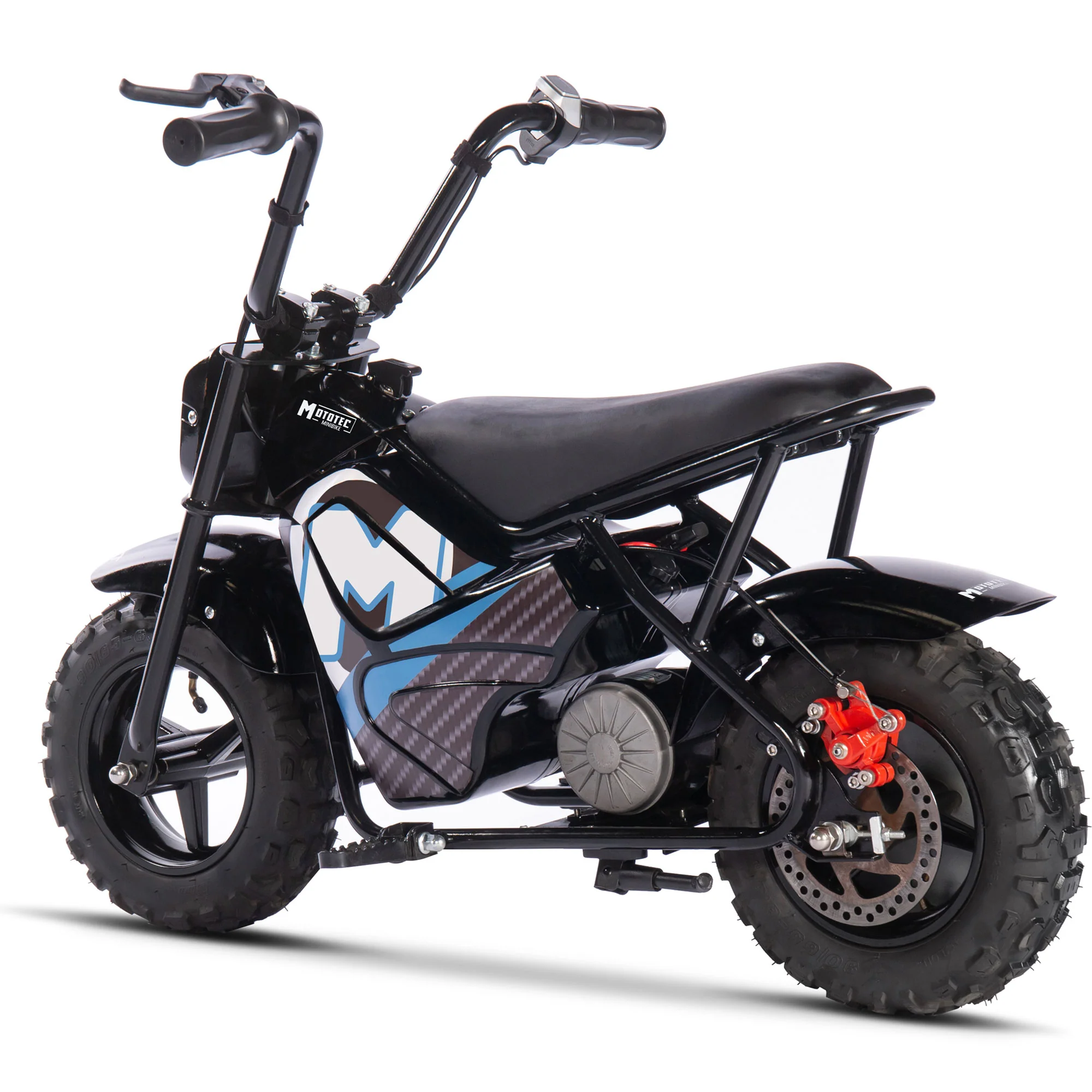MotoTec 24v 250w Electric Mini Bike Black – Safe, Durable Fun for Kids 6+ - Image 6