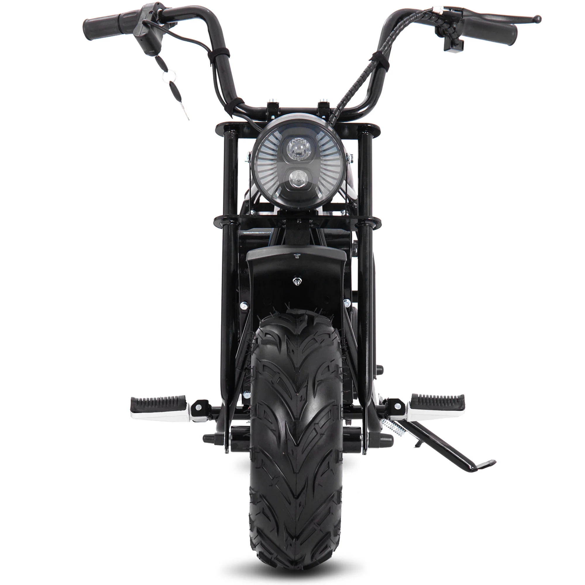 MotoTec 48v 1000w Electric Mini Bike Black - Image 8