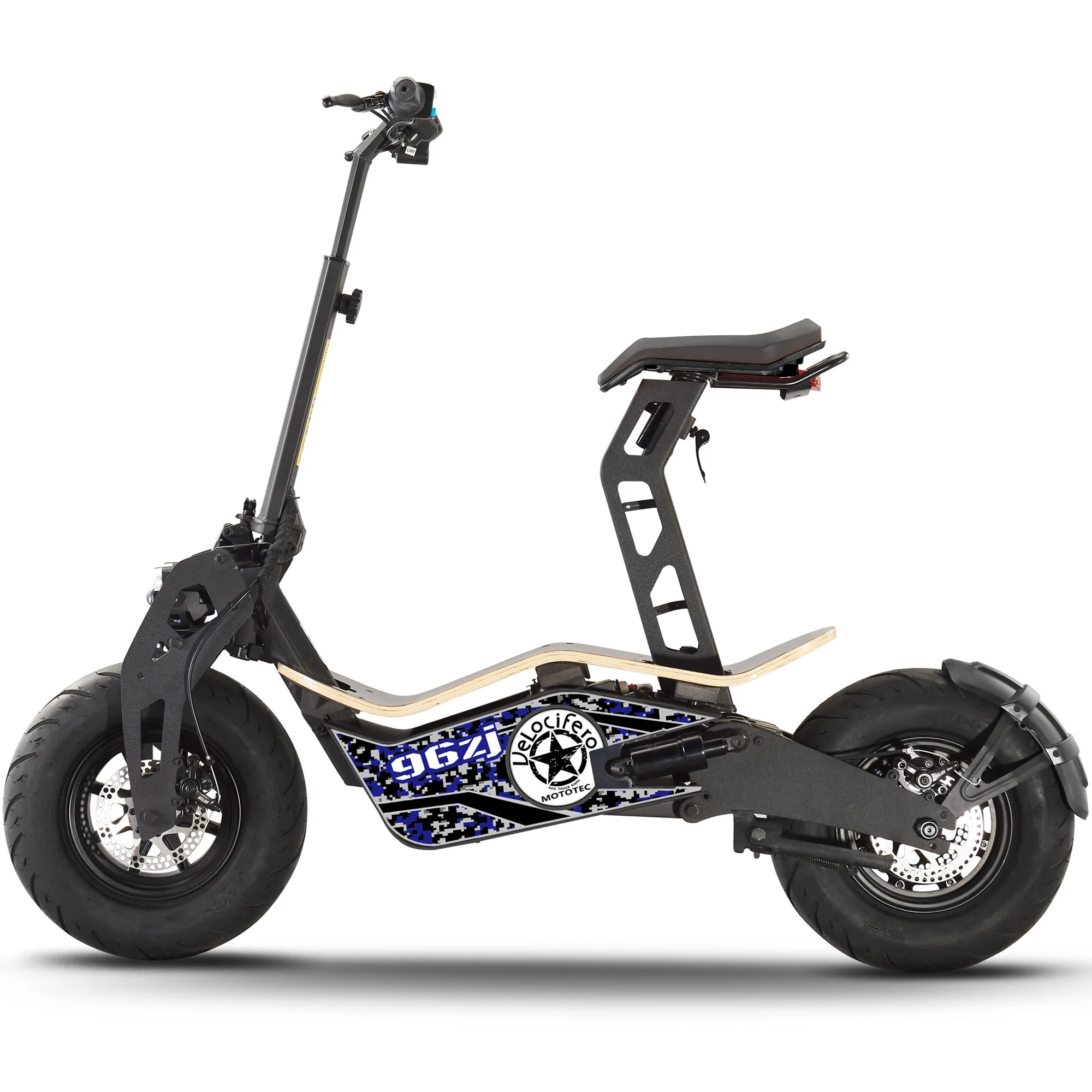 MotoTec Mad 1600w 48v Electric Scooter – Foldable All-Terrain Beast - Image 4
