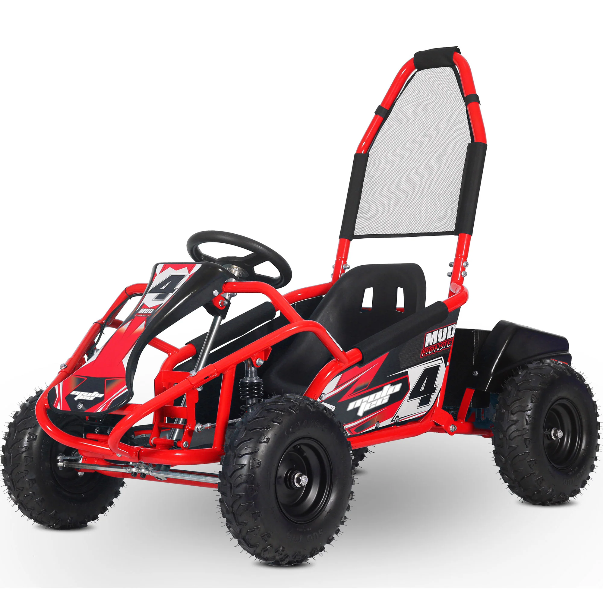 MotoTec Mud Monster Kids Electric 48v 1000w Go Kart Full Suspension - Image 3