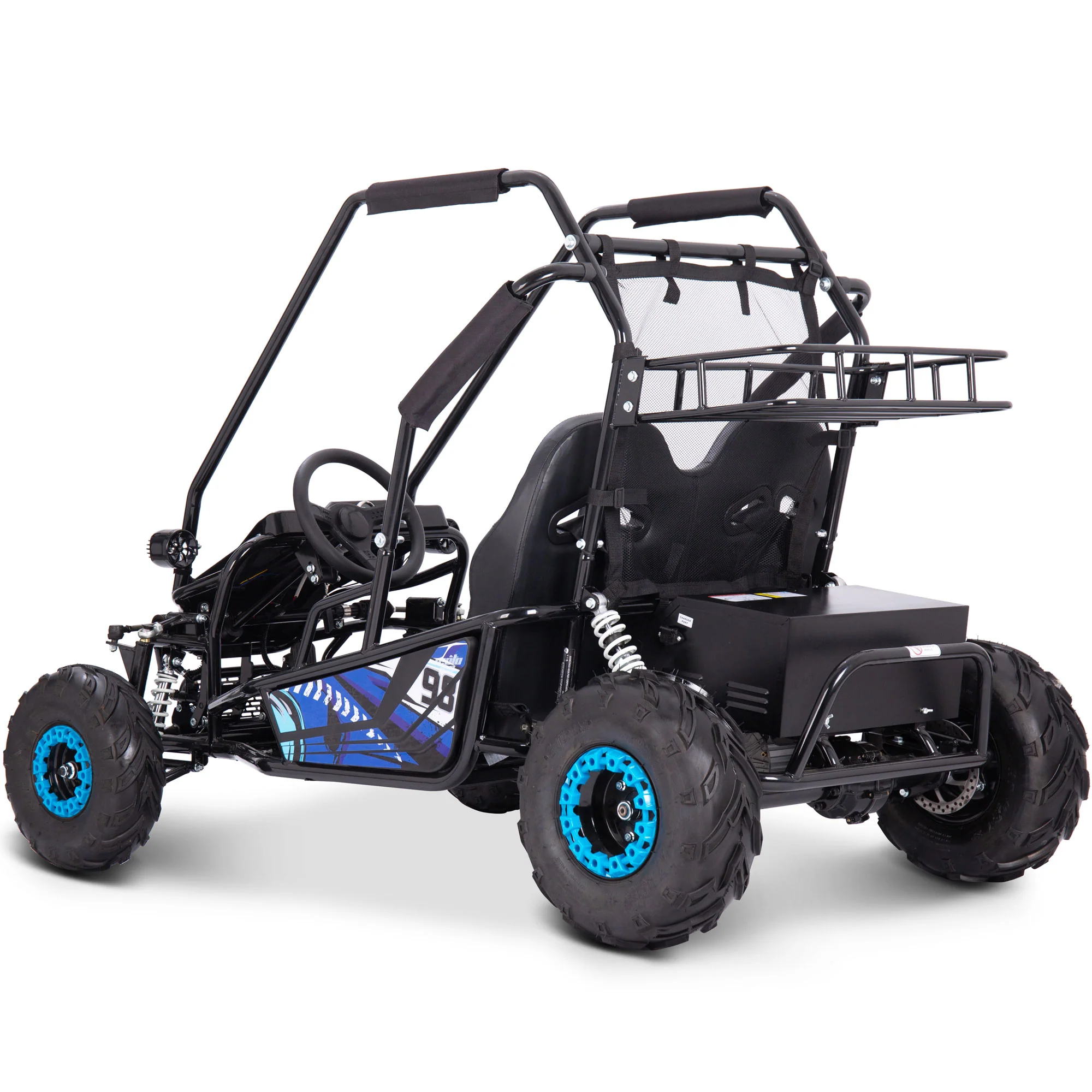 MotoTec Mud Monster XL 60v 2000w Electric Go Kart Full Suspension - Image 13