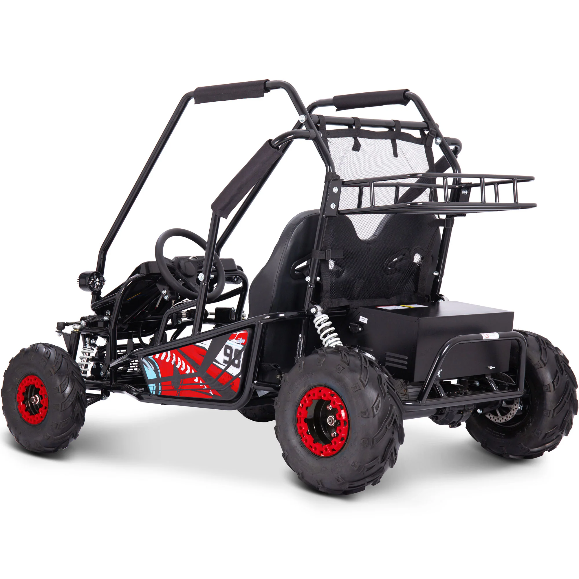 MotoTec Mud Monster XL 60v 2000w Electric Go Kart Full Suspension - Image 14