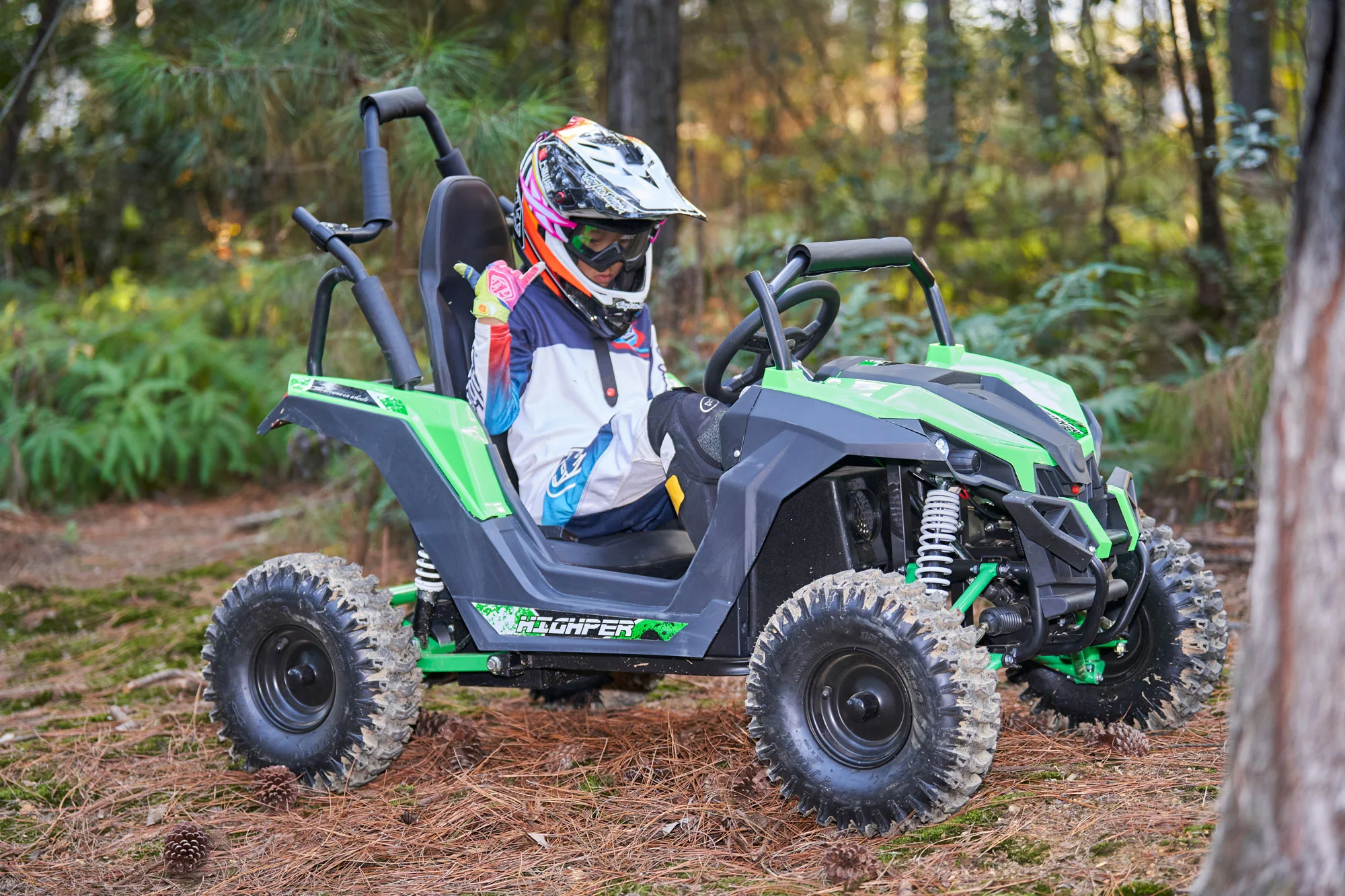 MotoTec Raider Kids UTV 48v 1200w Full Suspension – Off-Road Fun for Kids 13+ - Image 5