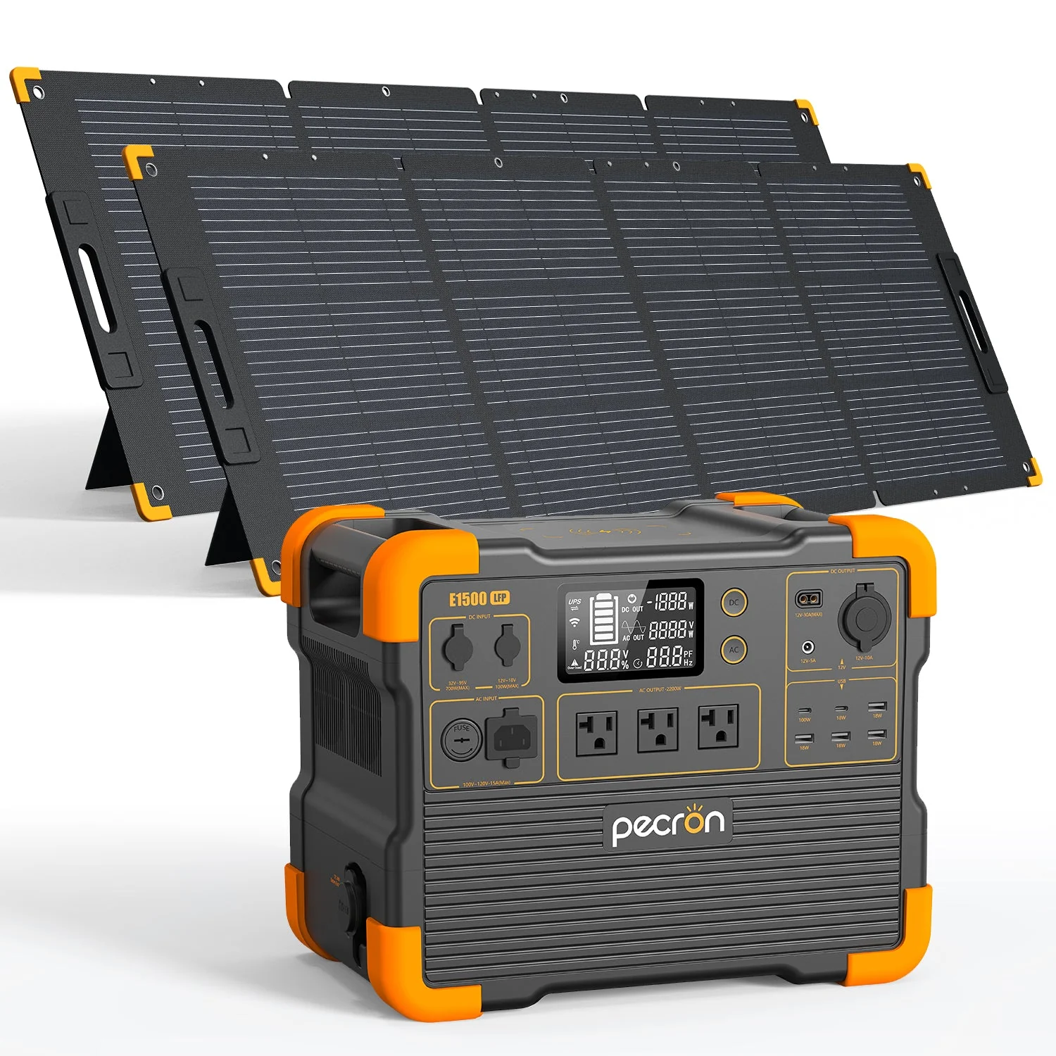 PECRON E1500LFP Portable Power Station – 2200W, 1536Wh LiFePO4, Expandable & Solar-Ready - Image 16