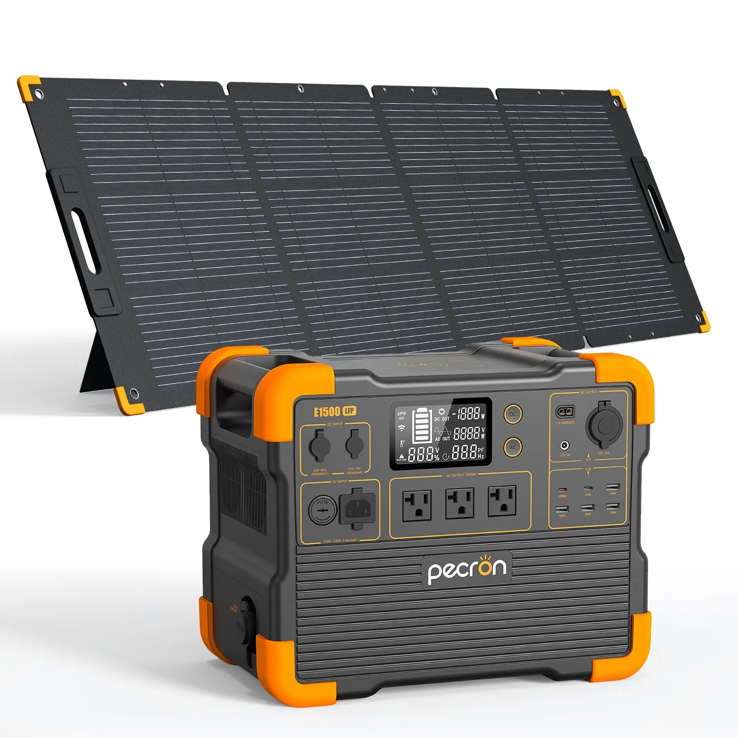 PECRON E1500LFP Portable Power Station – 2200W, 1536Wh LiFePO4, Expandable & Solar-Ready - Image 17