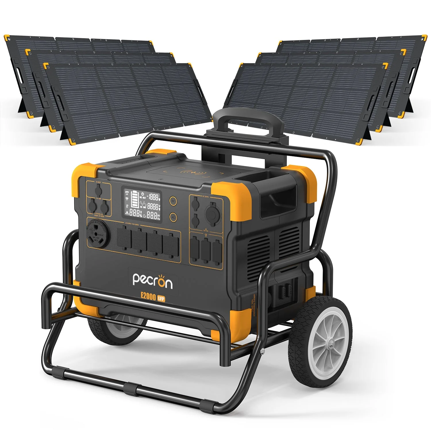PECRON E2000LFP Expandable Portable Power Station – 2000W, 1920Wh LiFePO4, 1300W Solar Charging - Image 15