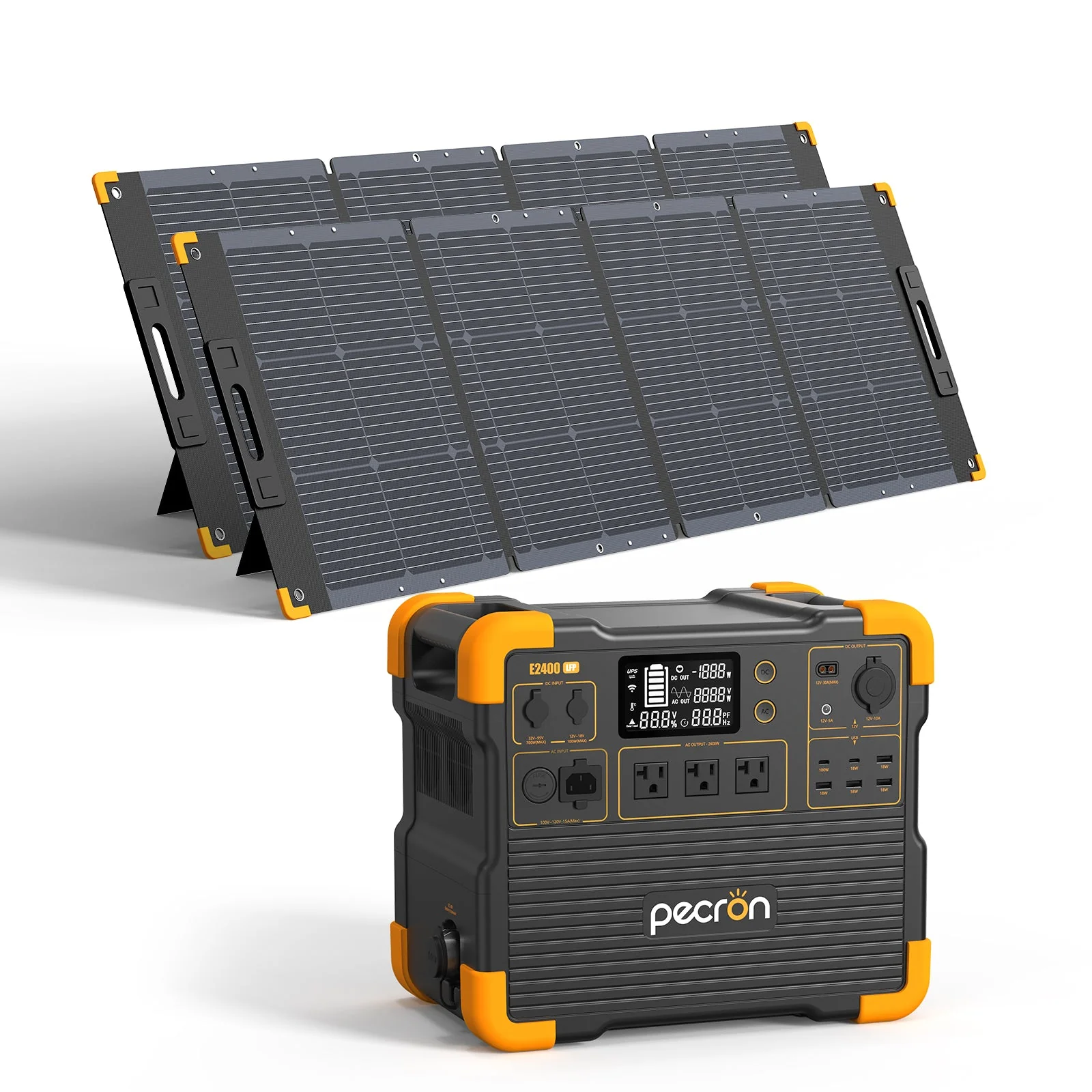 PECRON E2400LFP Solar Generator Kit – 2400W, 2048Wh LiFePO4, 800W Solar Power - Image 18