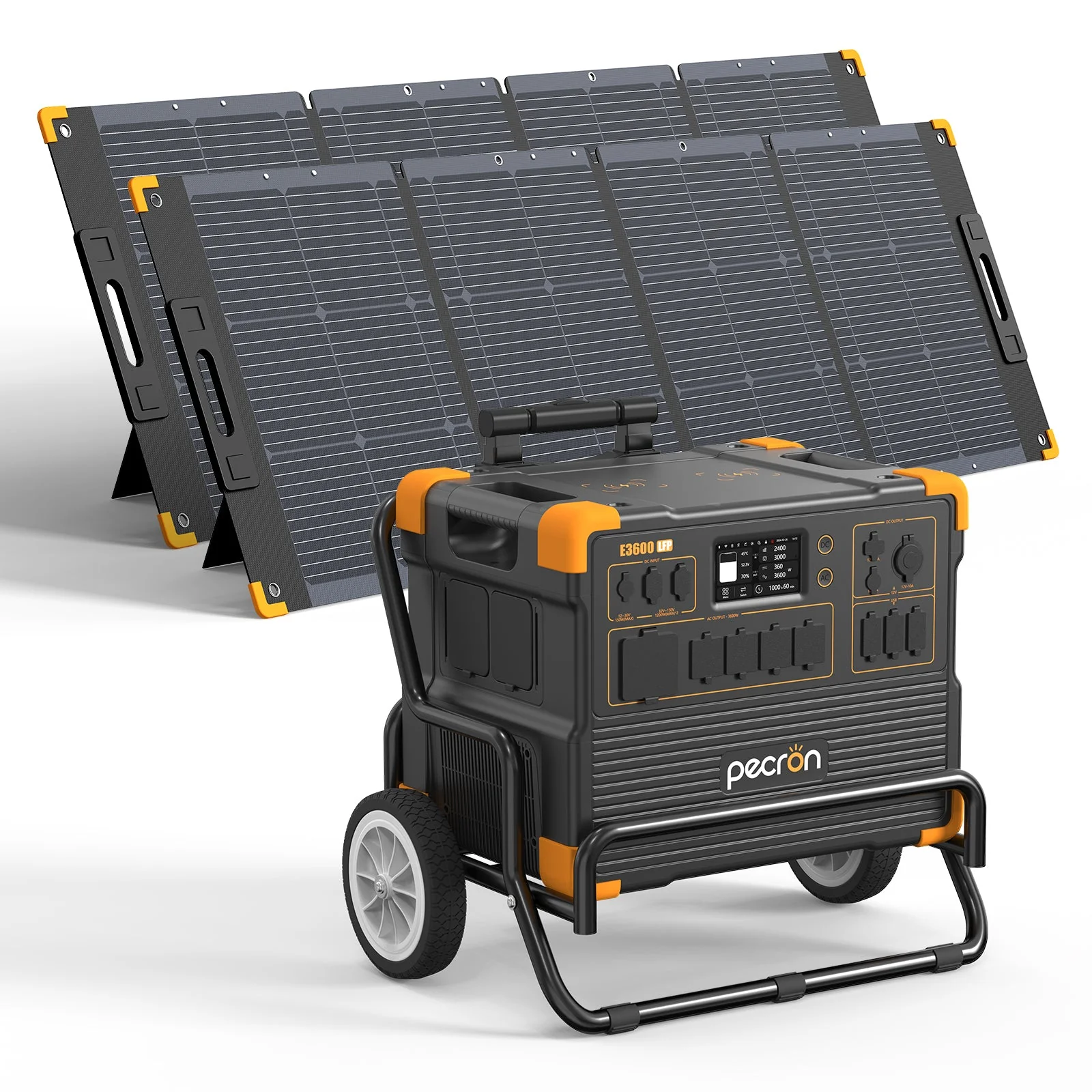PECRON E3600LFP Solar Generator Kit – 3600W, 3072Wh LiFePO4, 2400W Solar Power - Image 13