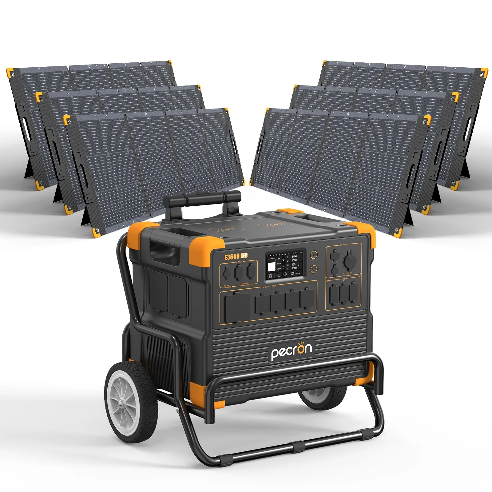 PECRON E3600LFP Solar Generator Kit – 3600W, 3072Wh LiFePO4, 2400W Solar Power - Image 17