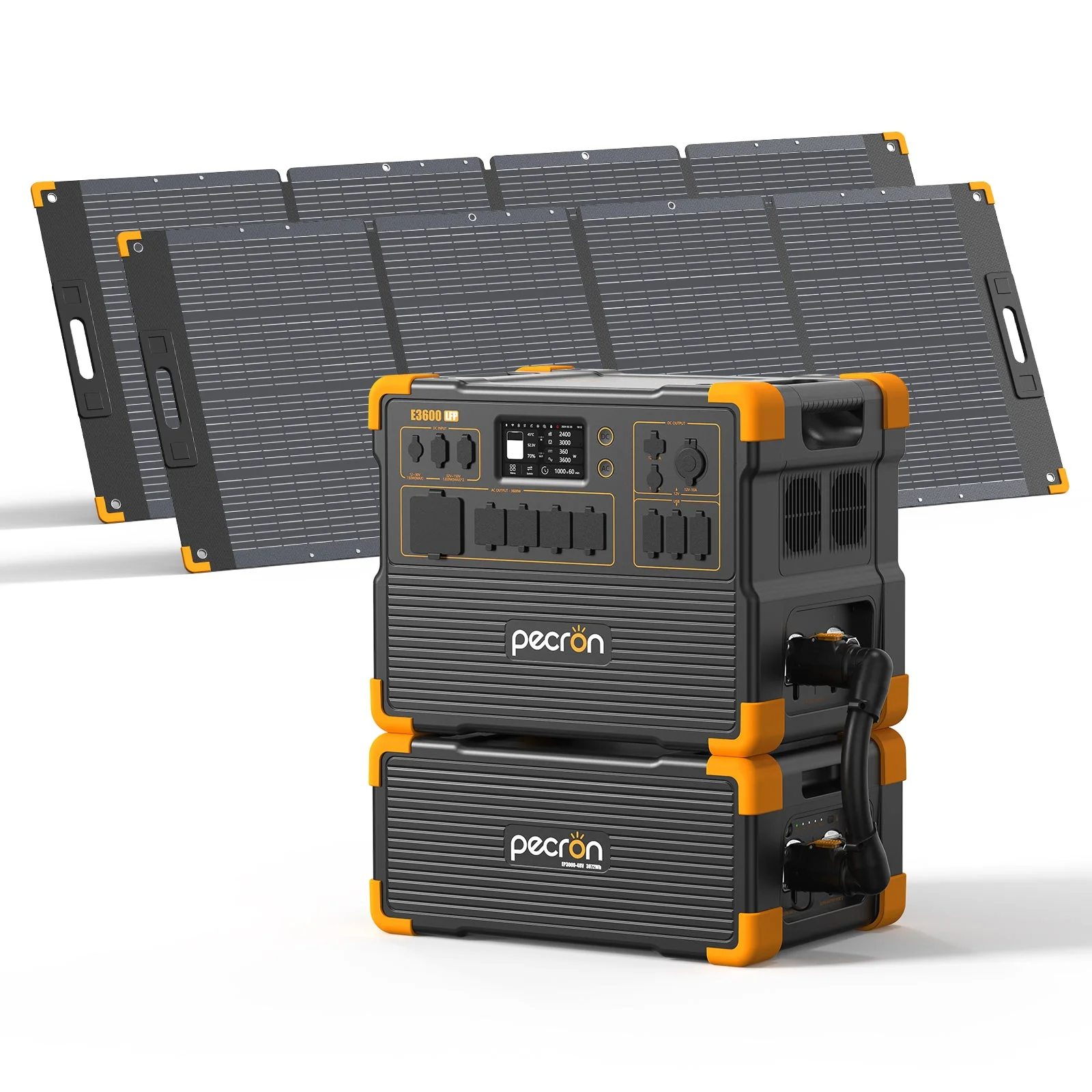 PECRON E3600LFP Solar Generator Kit – 3600W, 3072Wh LiFePO4, 2400W Solar Power - Image 18
