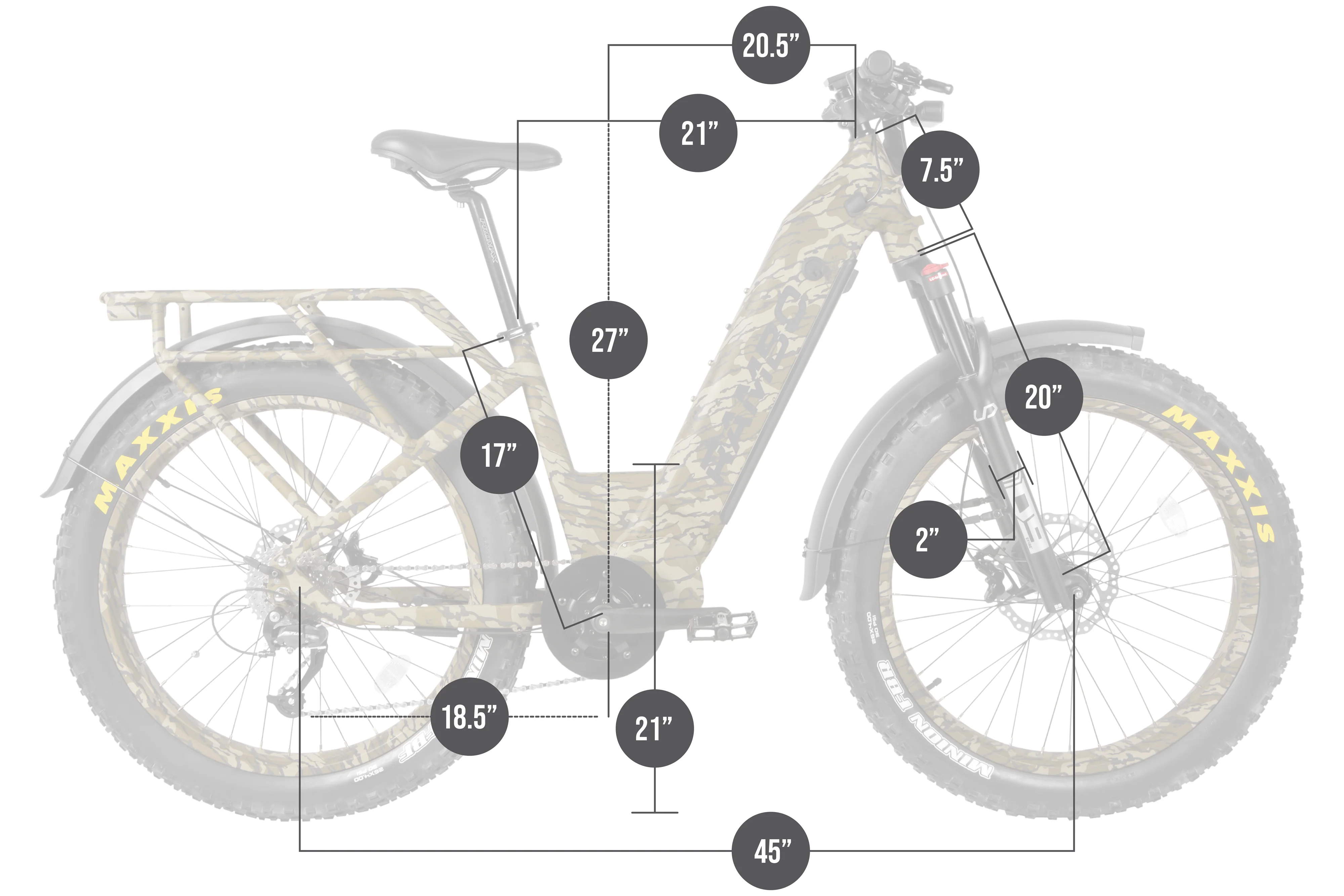 Rambo - Rebel 2.0 1000W Mid Drive Electric Hunting Bike - REB2.0 - Image 62