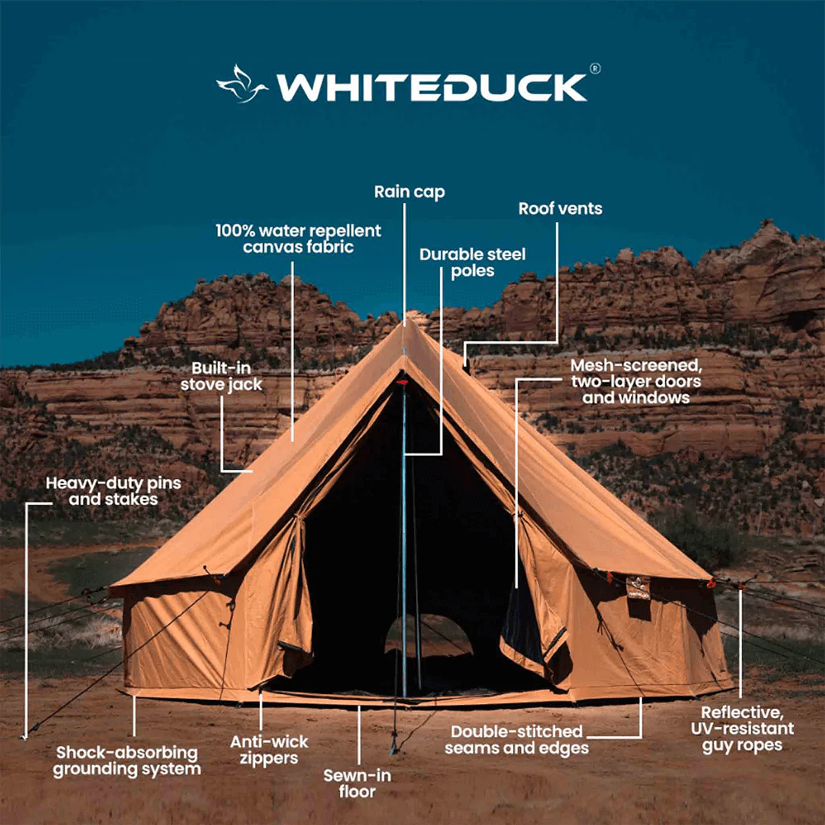 WhiteDuck Outdoors 16' Regatta Bell Tent - Image 3